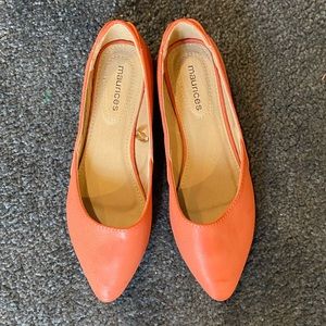 Womens Coral Ballerina Flats